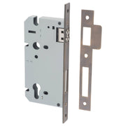 85mm Euro Roller Lock (60mm Backset), Signature Brass