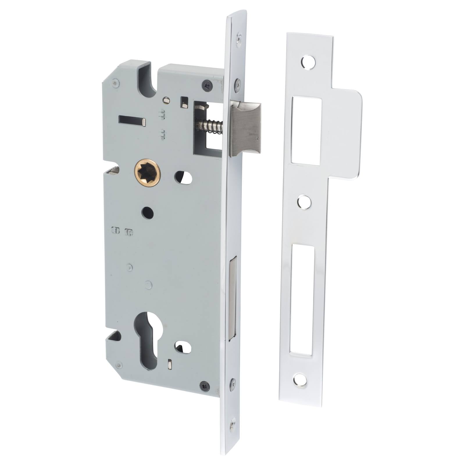 85mm Euro Lock (45mm Backset), Chrome