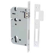 85mm Euro Roller Lock (60mm Backset), Chrome