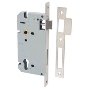 85mm Euro Lock (60mm Backset), Satin Nickel