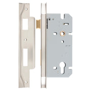 Mortice Lock Euro Rebated SN CTC85mm Backset 60mm, Satin Nickel