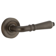 Sarlat Lever on Rose Set, Signature Brass