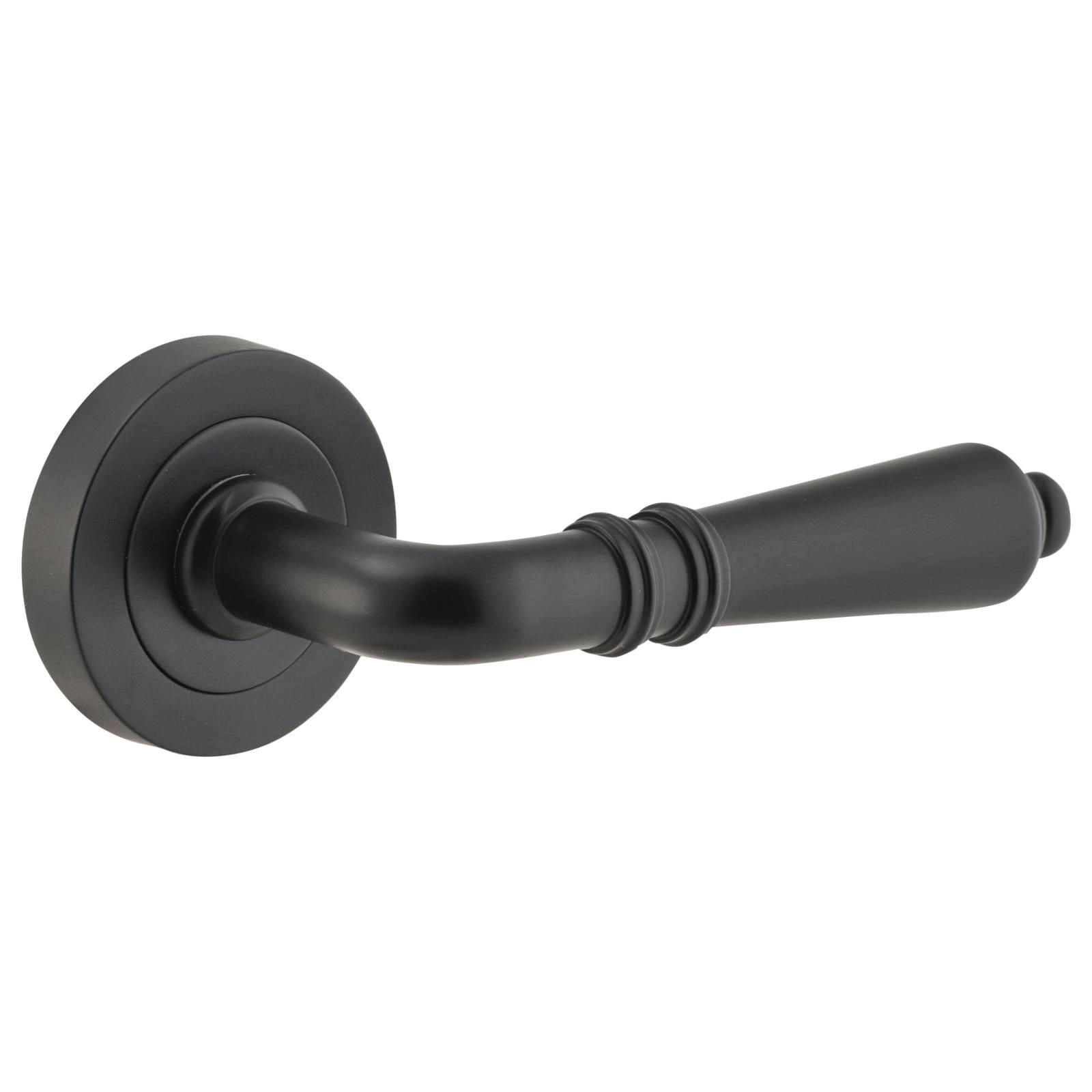 Sarlat Lever on Rose Set, Matte Black
