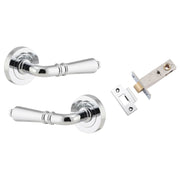 Sarlat Lever Round Rose Passage Kit Polished Chrome