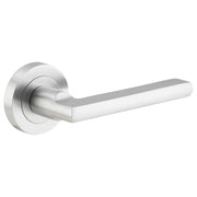Baltimore Lever on Round Rose Brushed Chrome