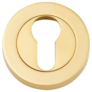 52mm Concealed Euro Escutcheon (PR), Polish Brass