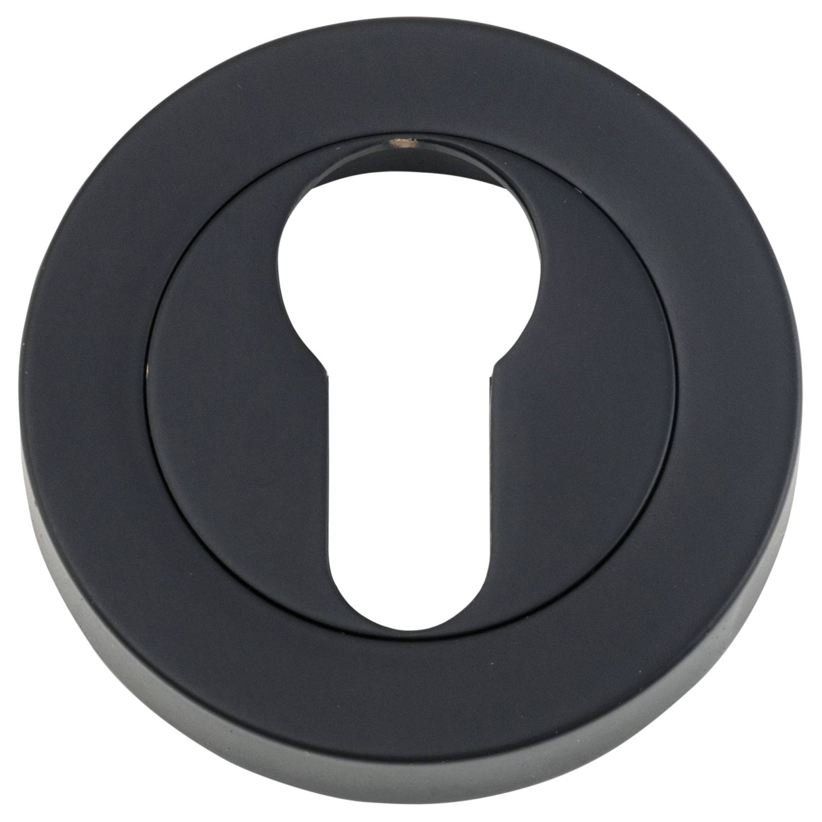 52mm Concealed Euro Escutcheon (PR), Matte Black
