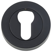 52mm Concealed Euro Escutcheon (PR), Matte Black