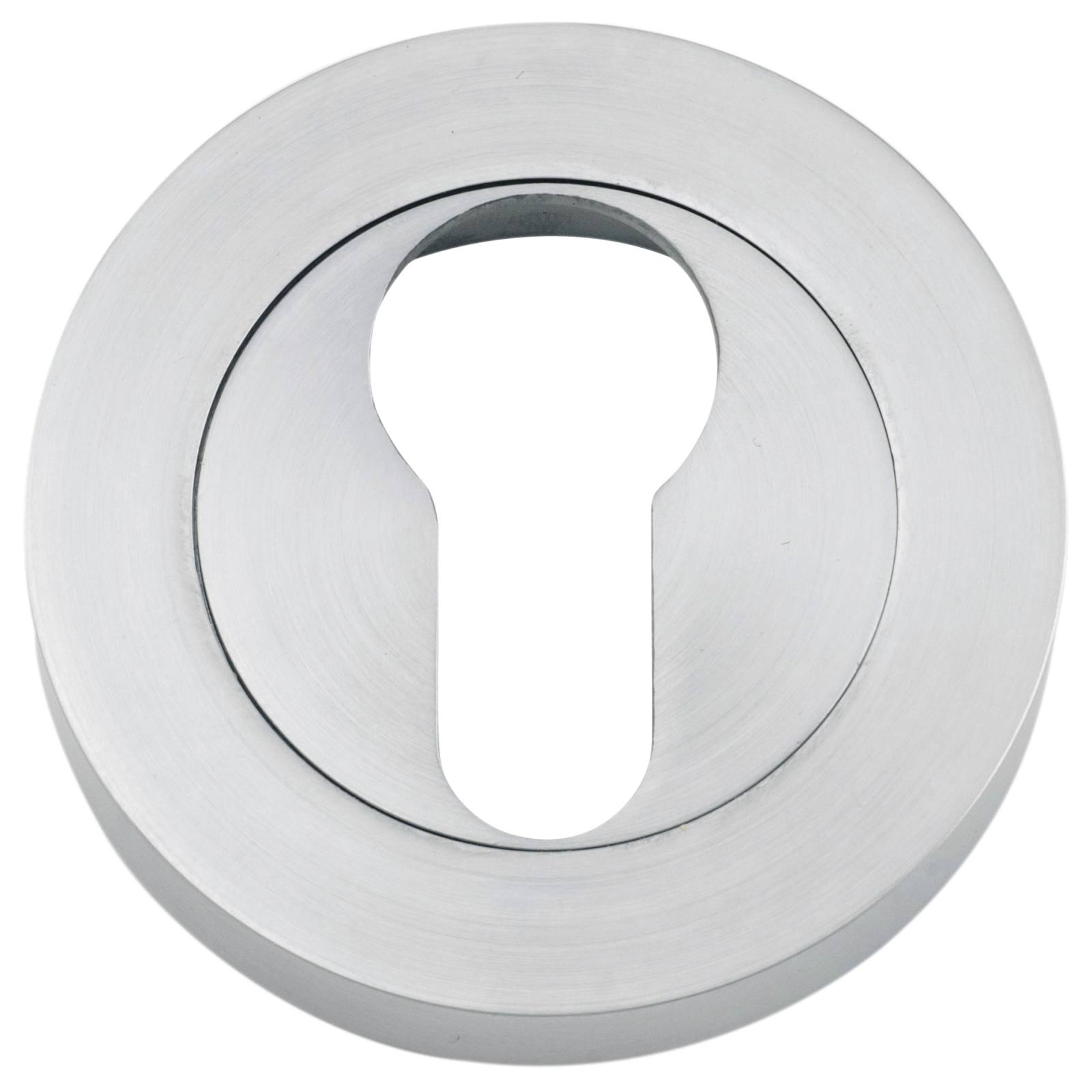 52mm Concealed Euro Escutcheon (PR), Brushed Chrome