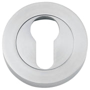 52mm Concealed Euro Escutcheon (PR), Brushed Chrome