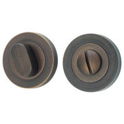 52mm Concealed Fix Privacy Turn Set, Signature Brass