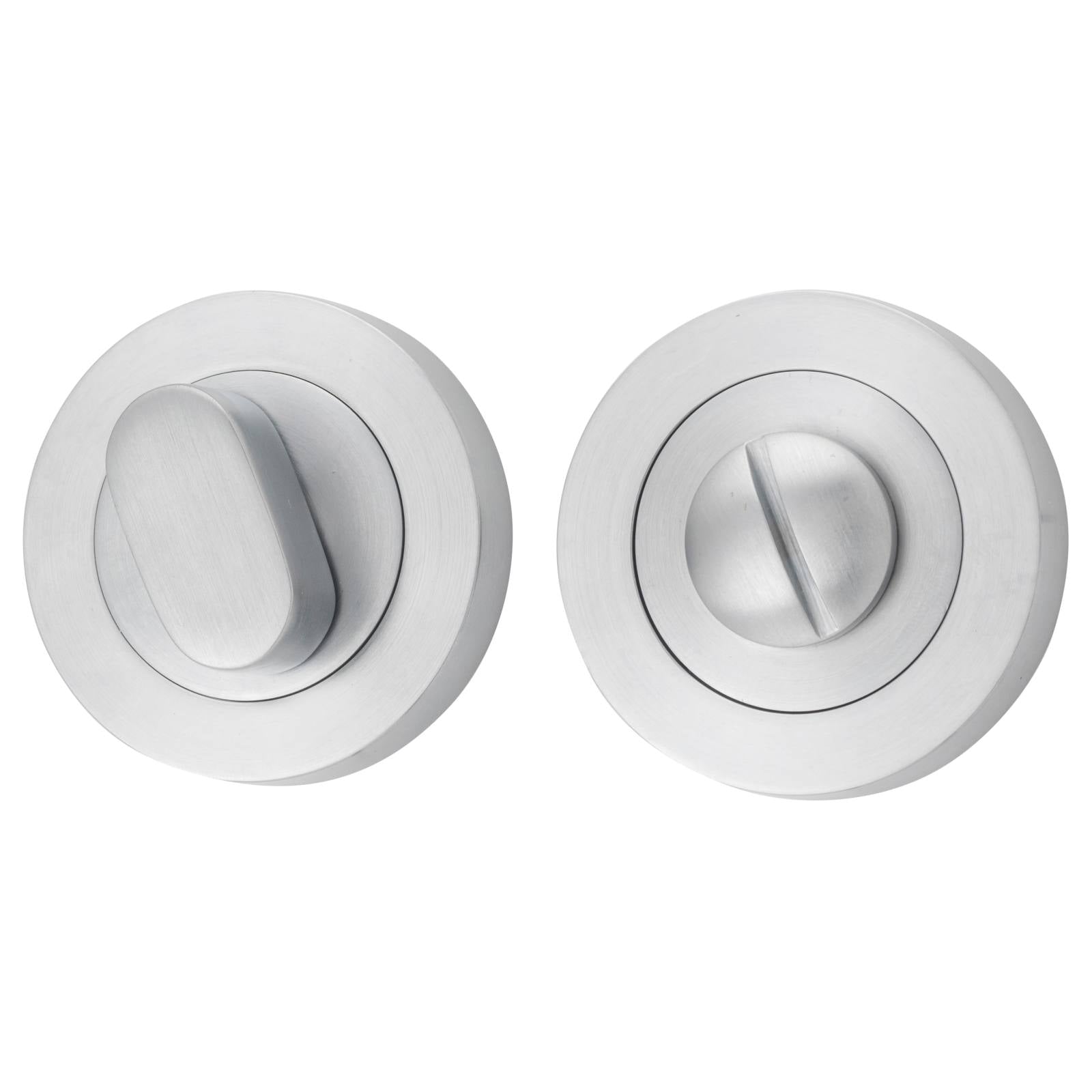 52mm Concealed Fix Privacy Turn Set, Brushed Chrome