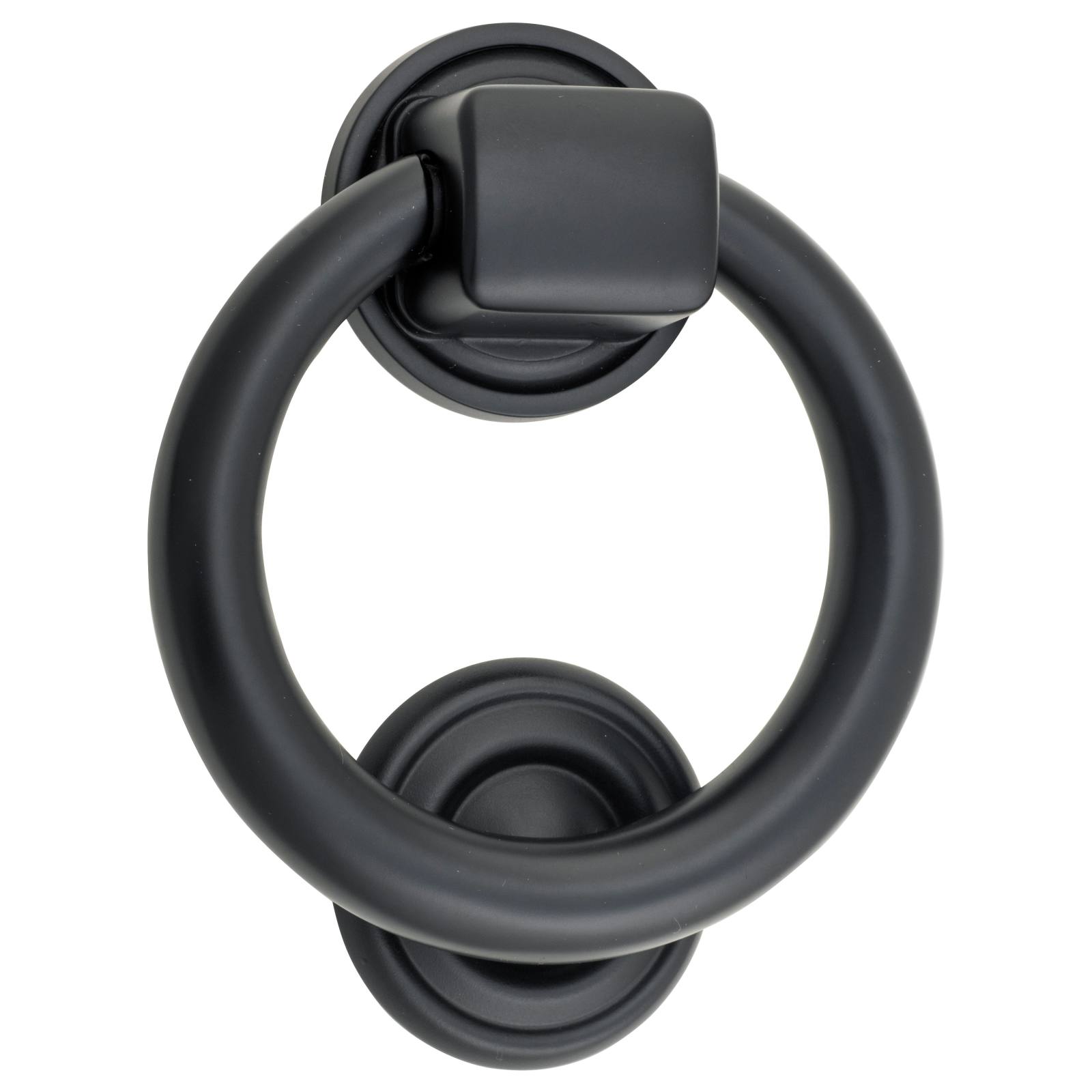 10cm Ring Door Knocker, Matte Black