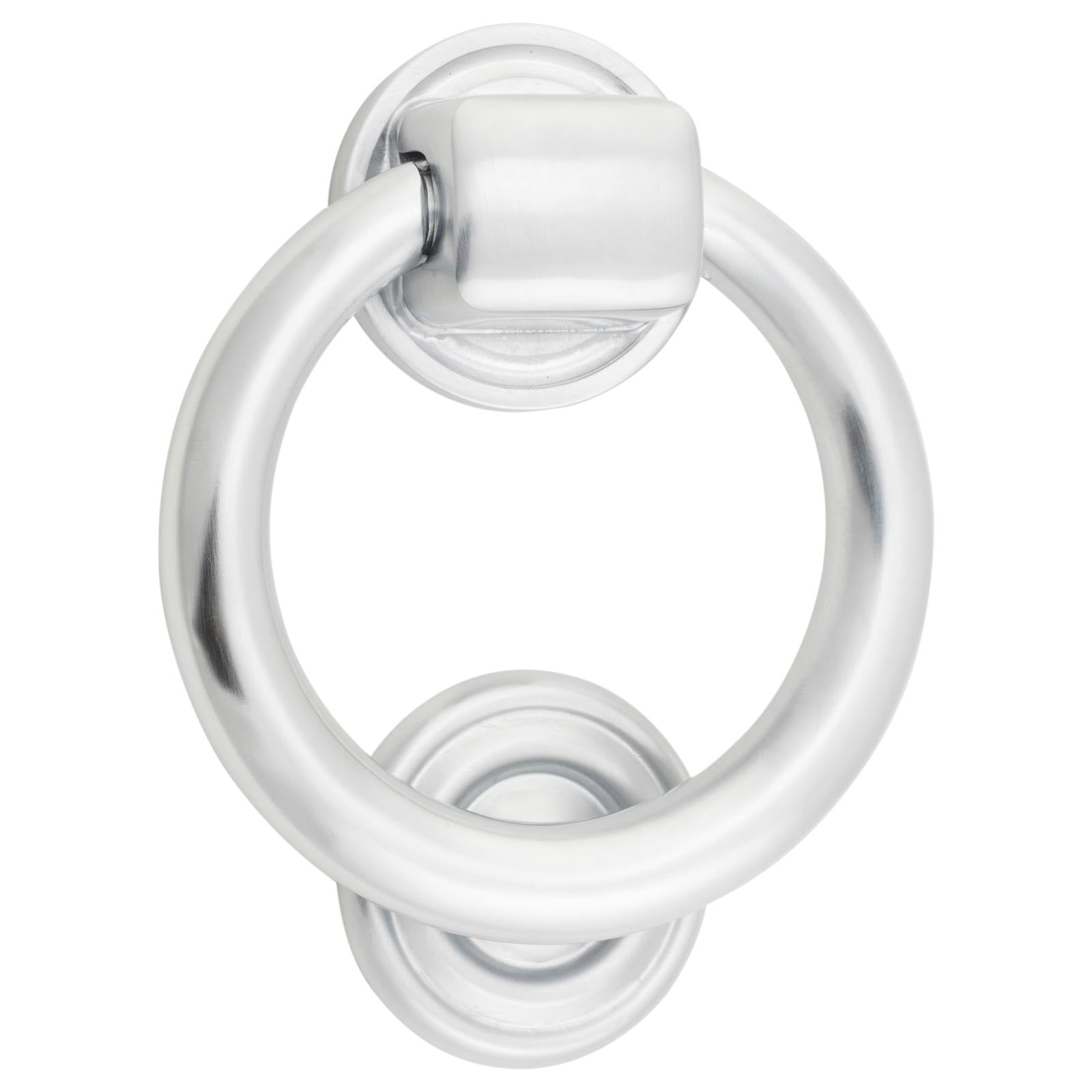 10cm Ring Door Knocker Brushed Chrome