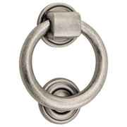 10cm Ring Door Knocker Distressed Nickel