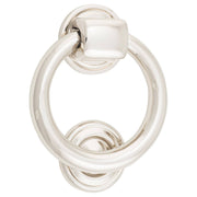 10cm Ring Door Knocker, Polished Nickel