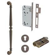 Sarlat Pull Handle 450mm Entrance Kit w Separate High Security Lock Signature Brass