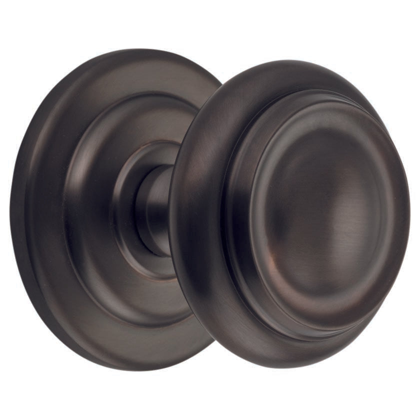 Sarlat Centre Door Knob, Signature Brass