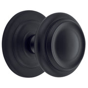Sarlat Centre Door Knob, Matte Black