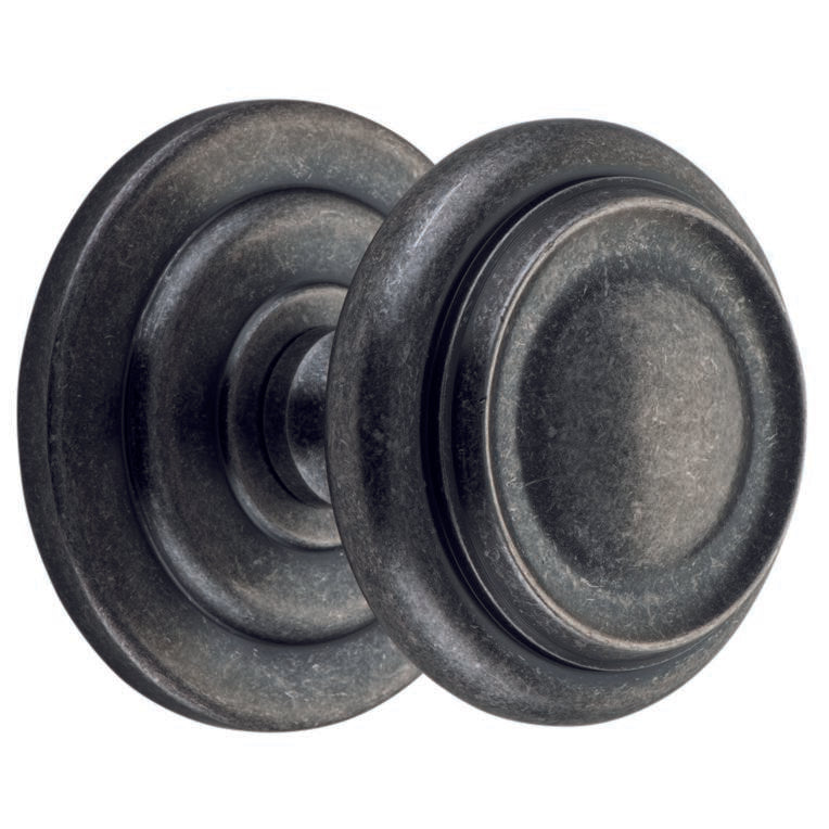 Sarlat Centre Door Knob, Distressed Nickel