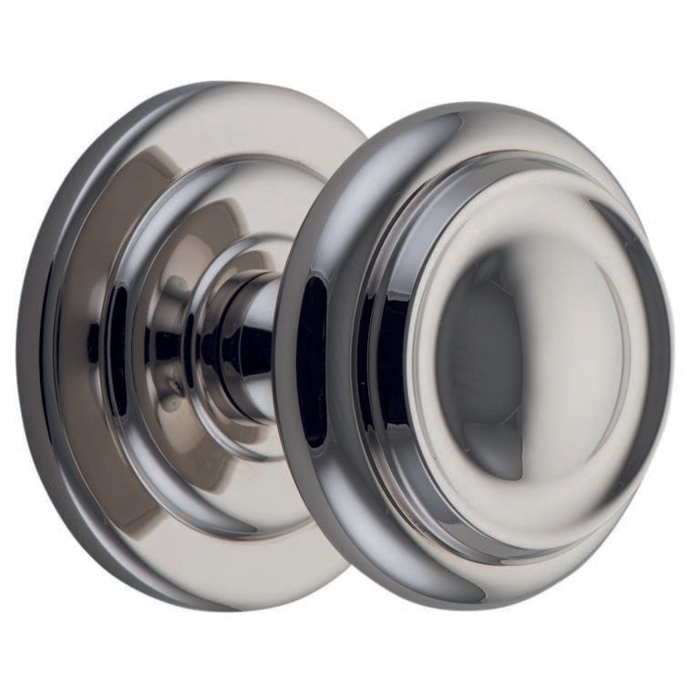 Sarlat Centre Door Knob, Polished Nickel