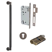 Brunswick Pull Handle 450mm Entrance Kit w Separate High Security Lock Signature Brass