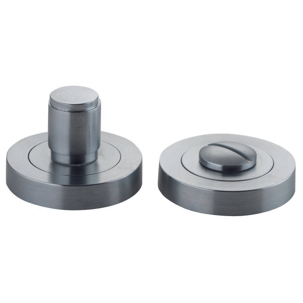 Berlin Privacy Turn Brushed Chrome Round