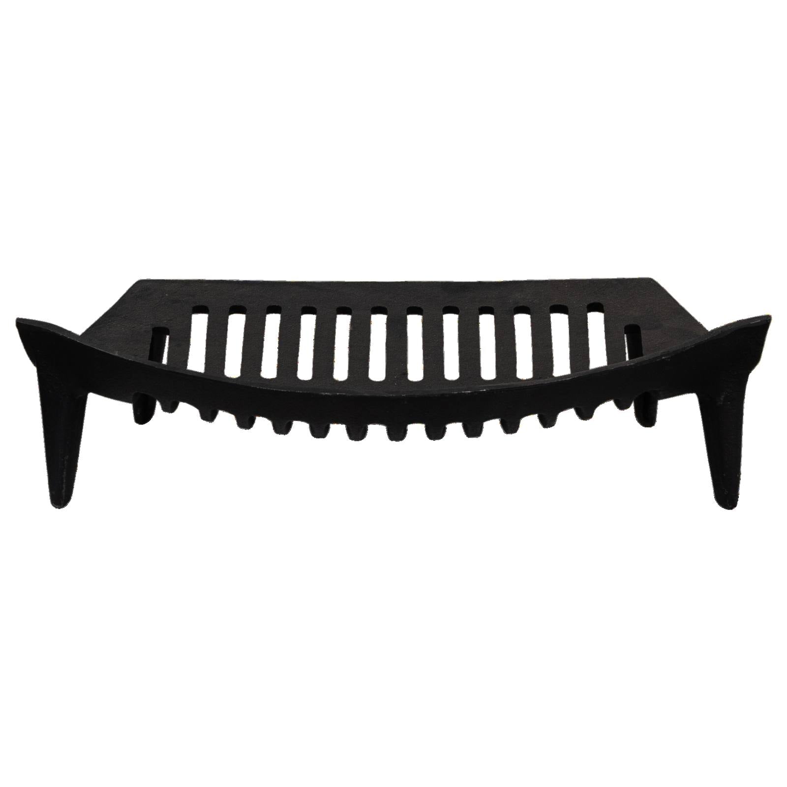 Hob 43cm x 25cmCurved  Cast Iron Grate, Black