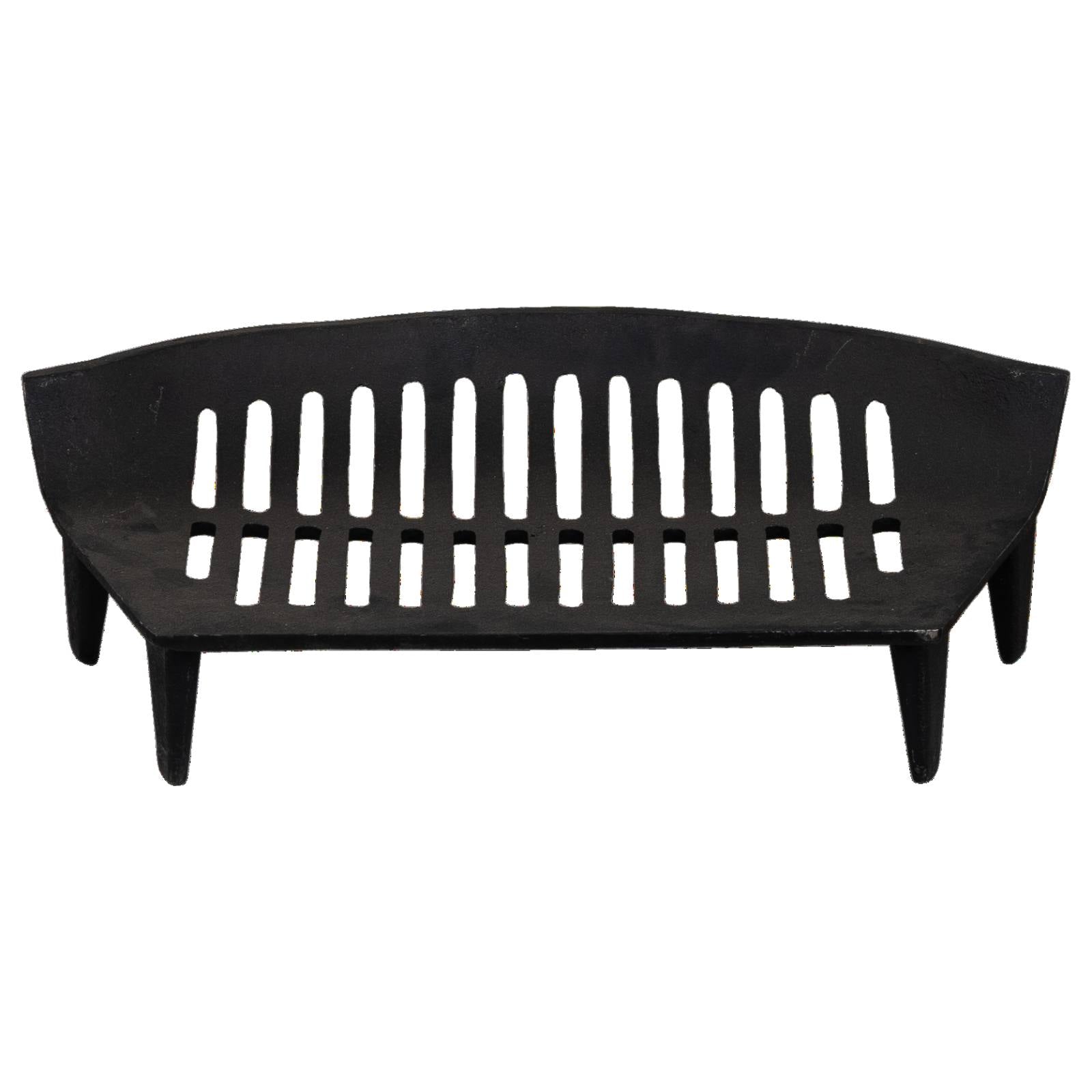Hob 43cm x 25cmCurved  Cast Iron Grate, Black