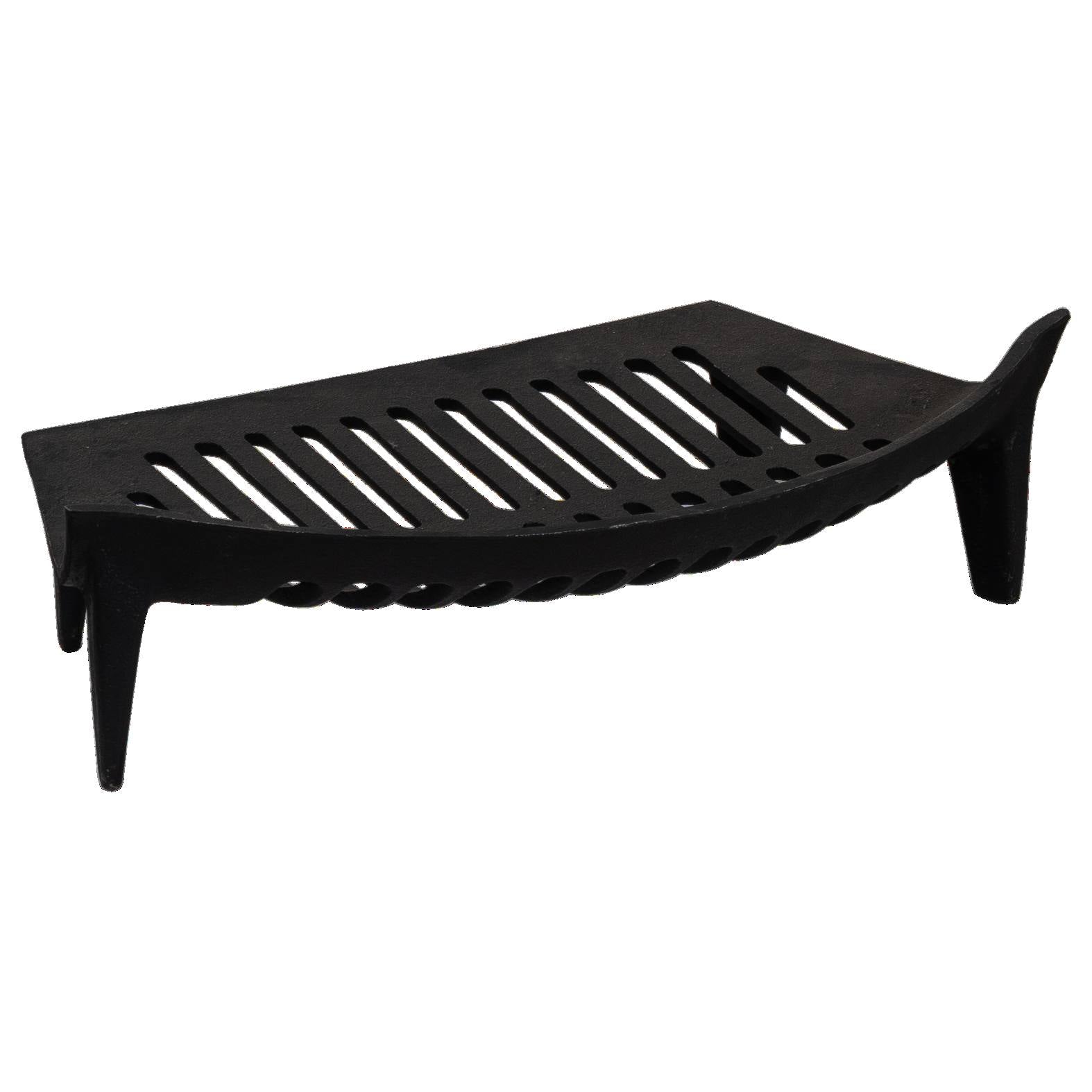 Hob 43cm x 25cmCurved  Cast Iron Grate, Black