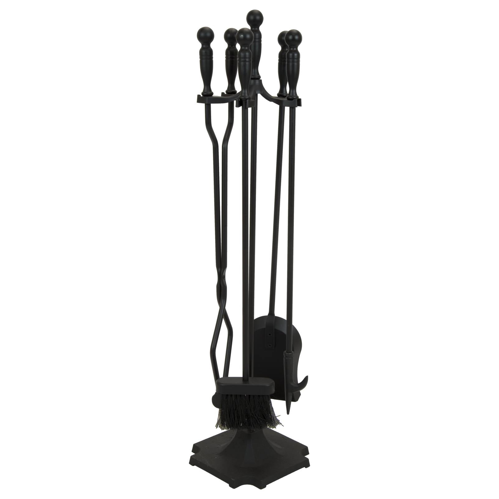 Albert 5 pcs Tall Fire Tools, Black