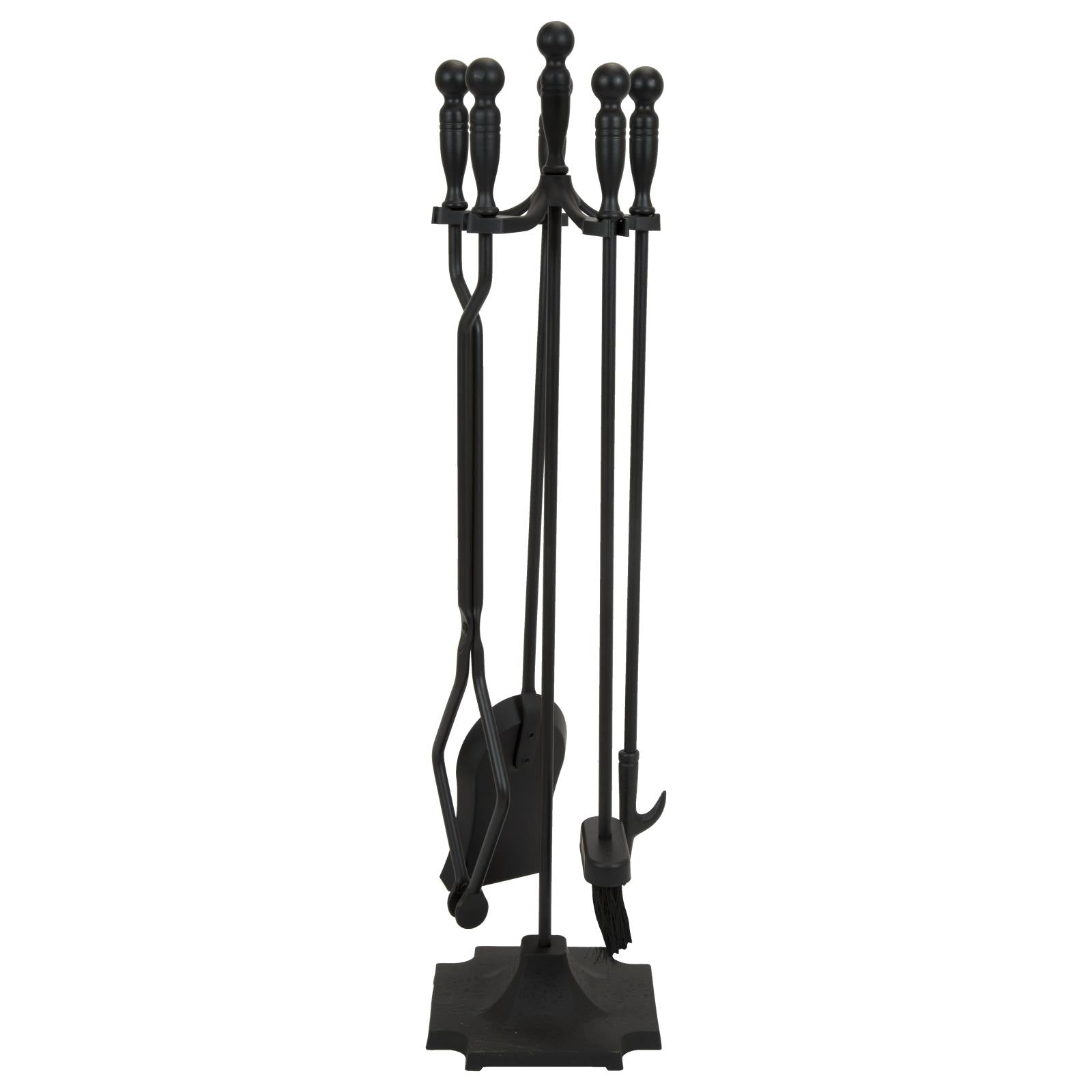 Albert 5 pcs Tall Fire Tools, Black