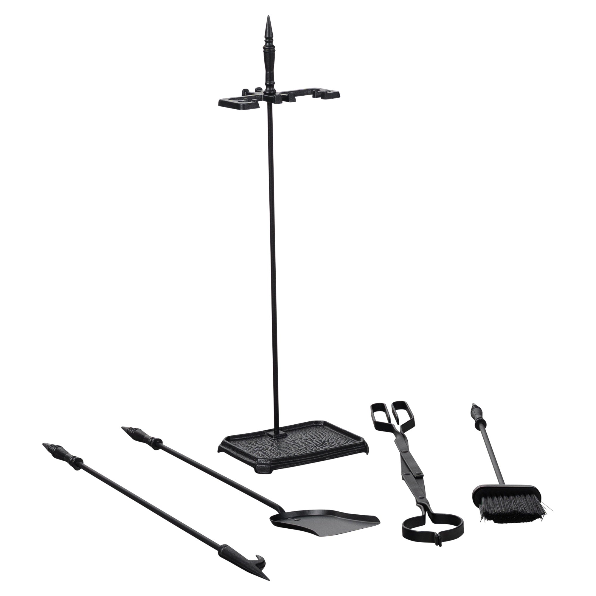 5 Piece Classic Firetool Set, Black