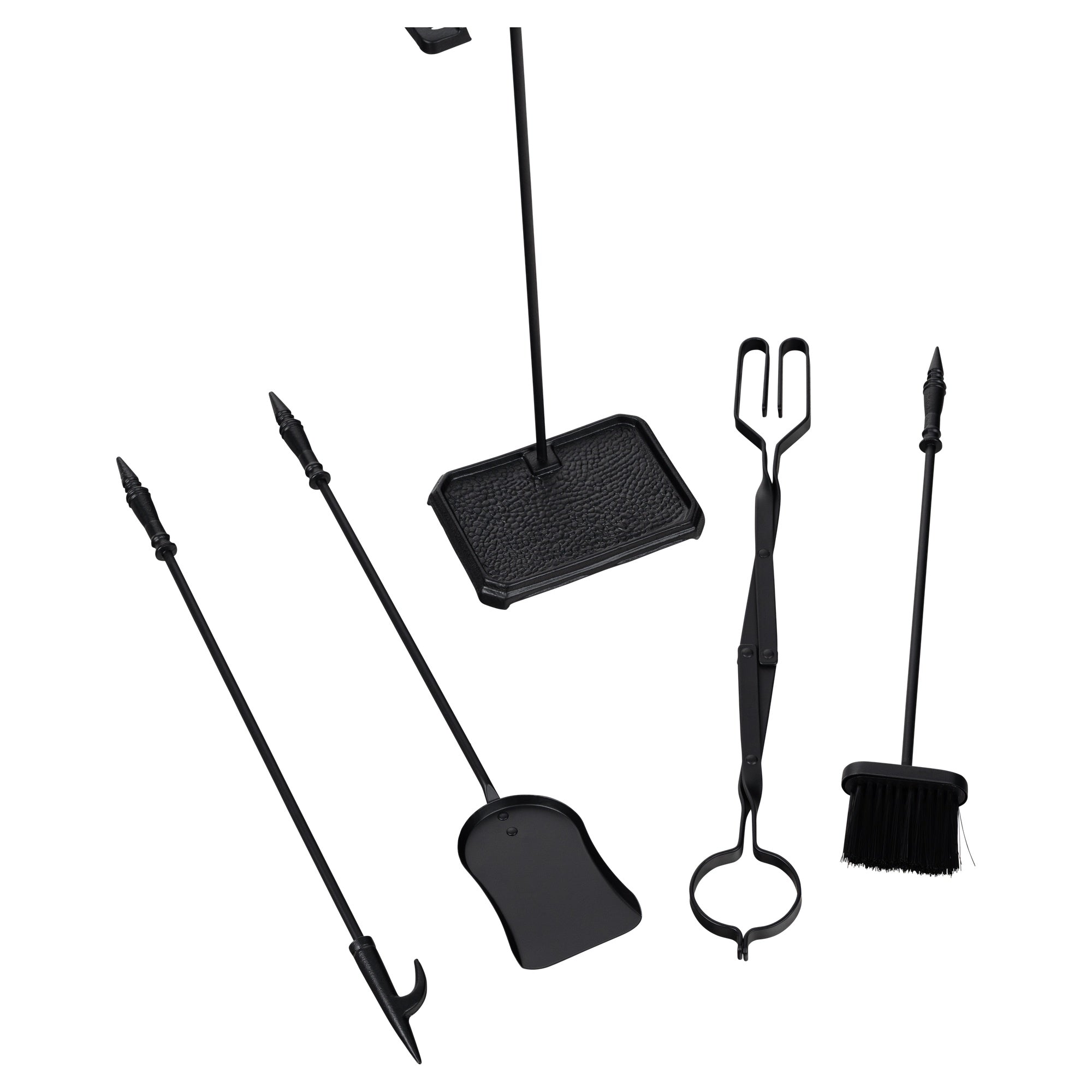 5 Piece Classic Firetool Set, Black