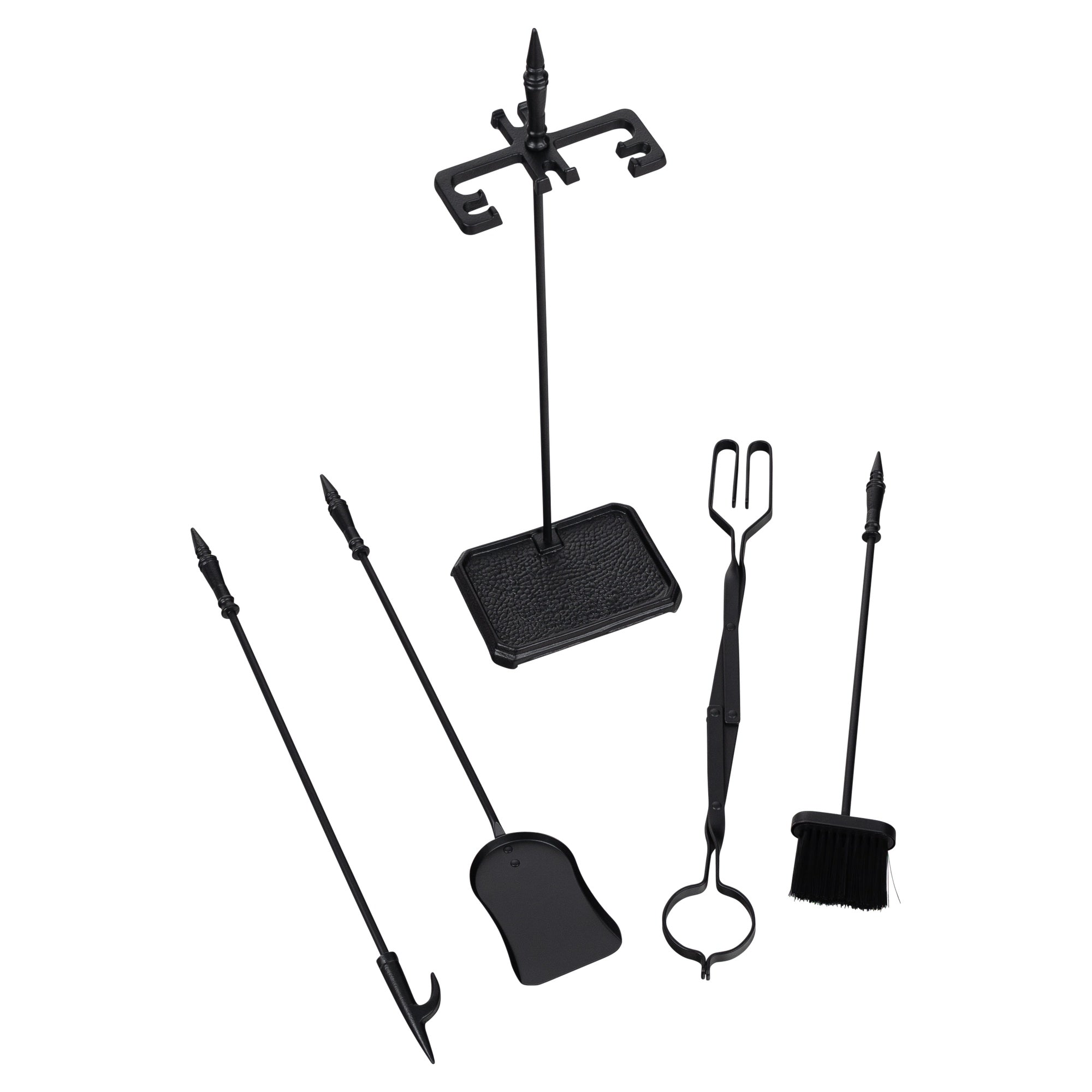 5 Piece Classic Firetool Set, Black