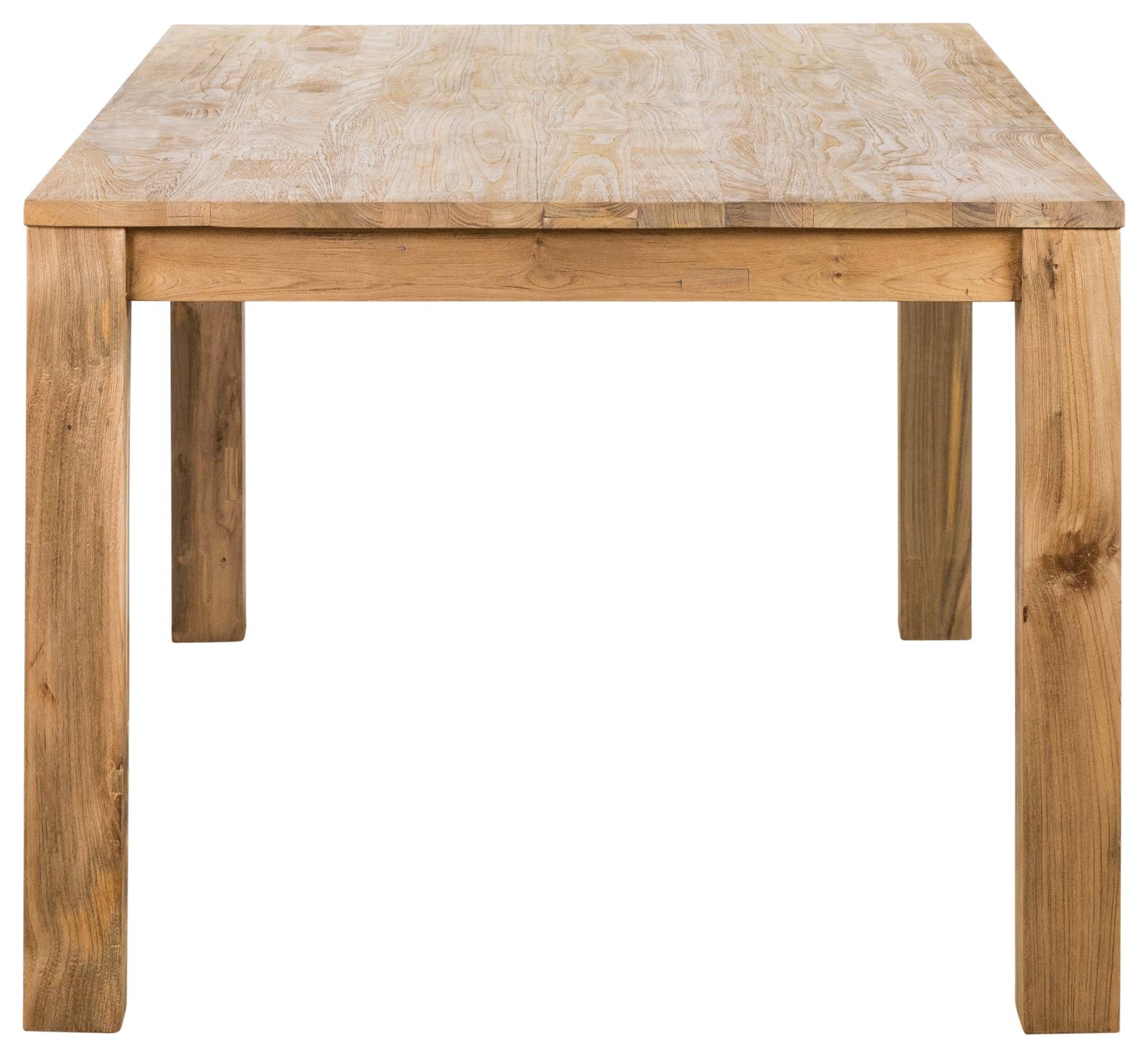 Darma Recycled Teak 200cm Dining Table Natural & Rustic