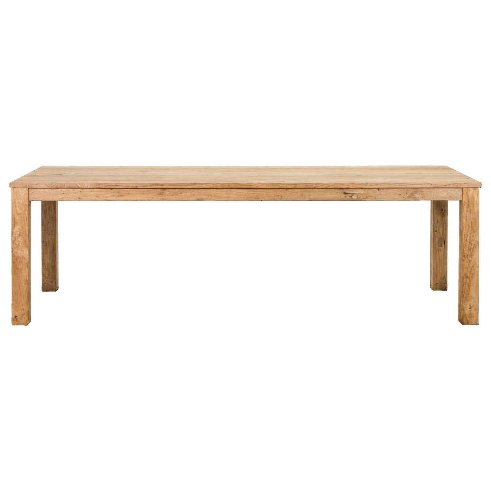 Darma Recycled Teak  250cm  Dining Table Natural & Rustic