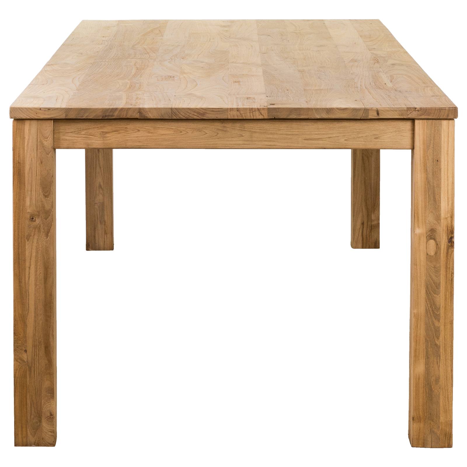 Darma Recycled Teak  250cm  Dining Table Natural & Rustic
