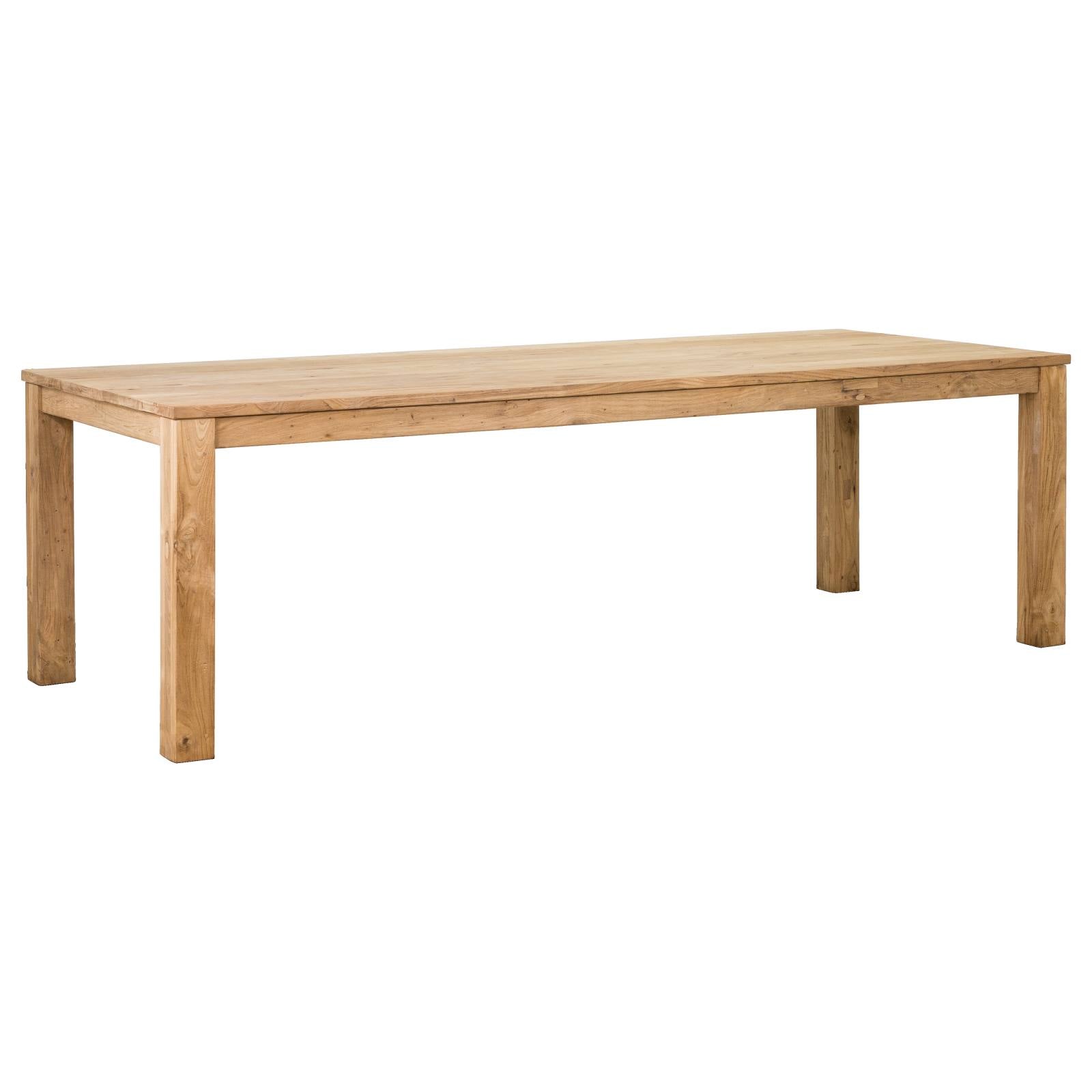 Darma Recycled Teak  250cm  Dining Table Natural & Rustic