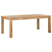 Darma 200cm Reclaimed Teak Exterior Dining Table, Natural