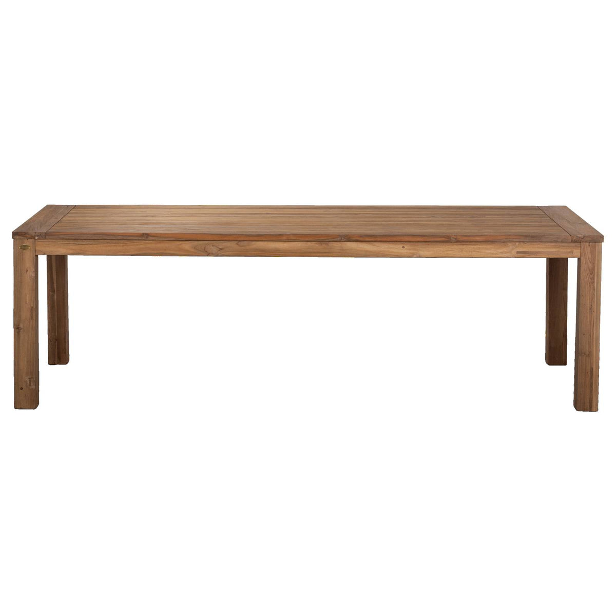 Darma Reclaimed Teak 250cm Exterior Dining Table, Natural
