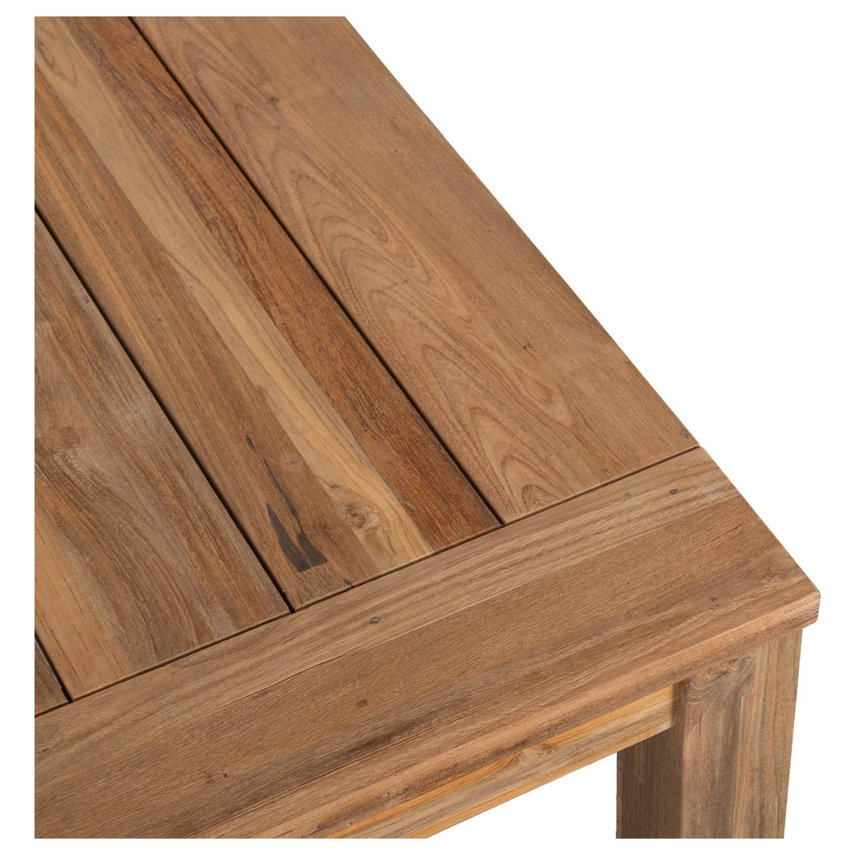 Darma Reclaimed Teak 250cm Exterior Dining Table, Natural