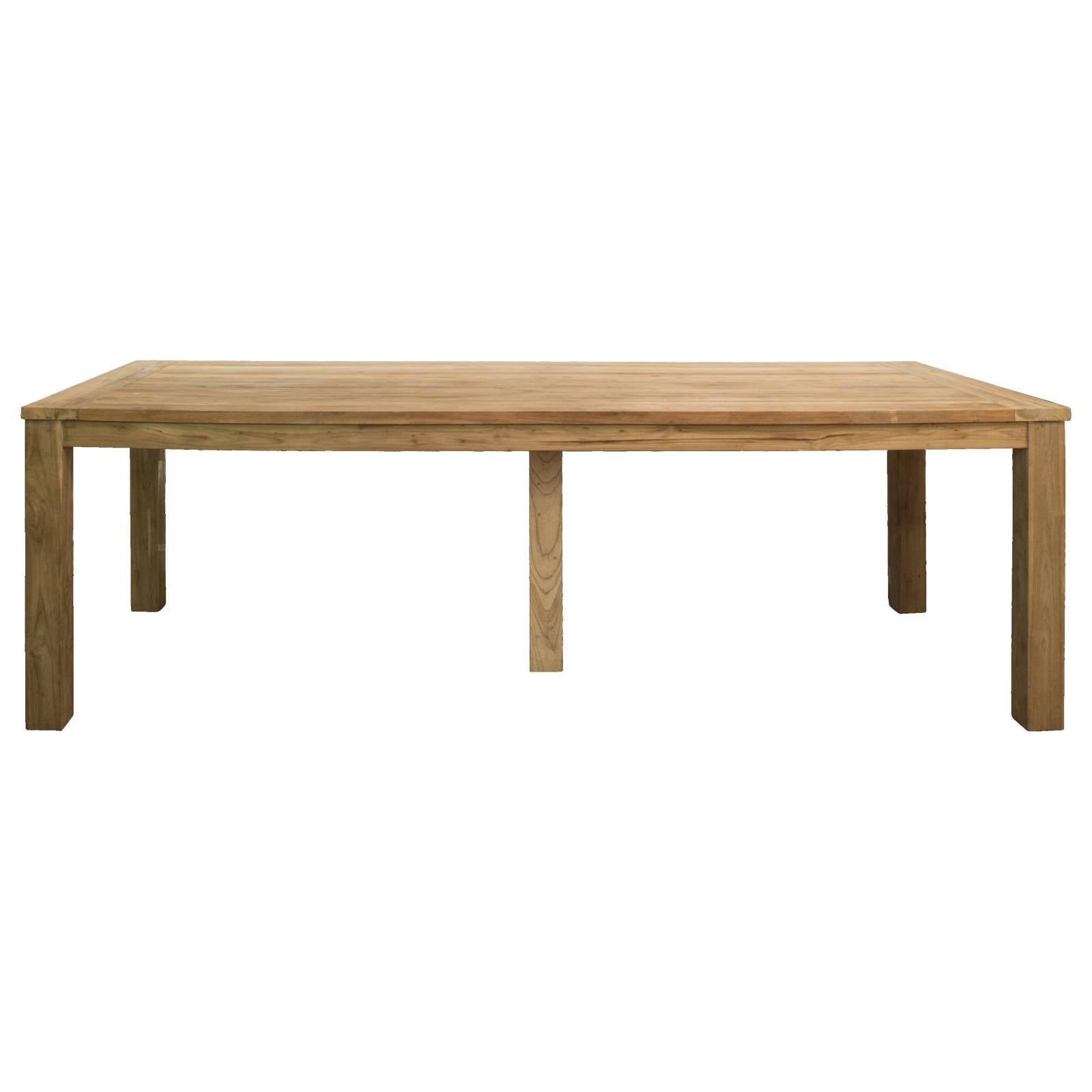 Darma Reclaimed Teak 300cm Exterior Dining Table Natural