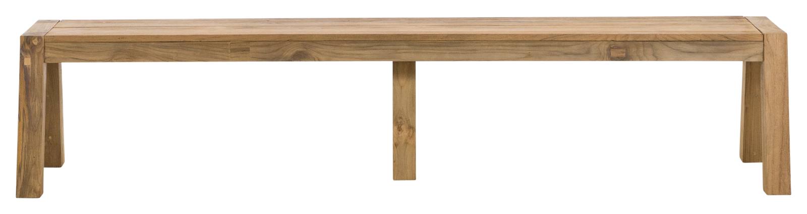 Batari 220cm Reclaimed Teak Bench, Natural