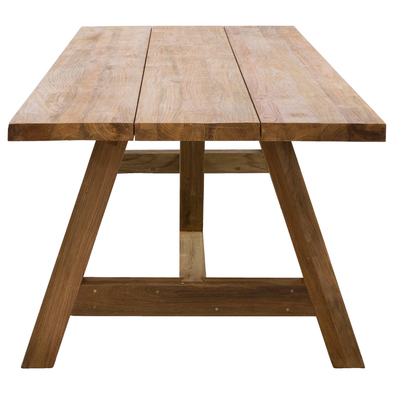 Navan 300cm Reclaimed Teak Dining Table Natural Teak