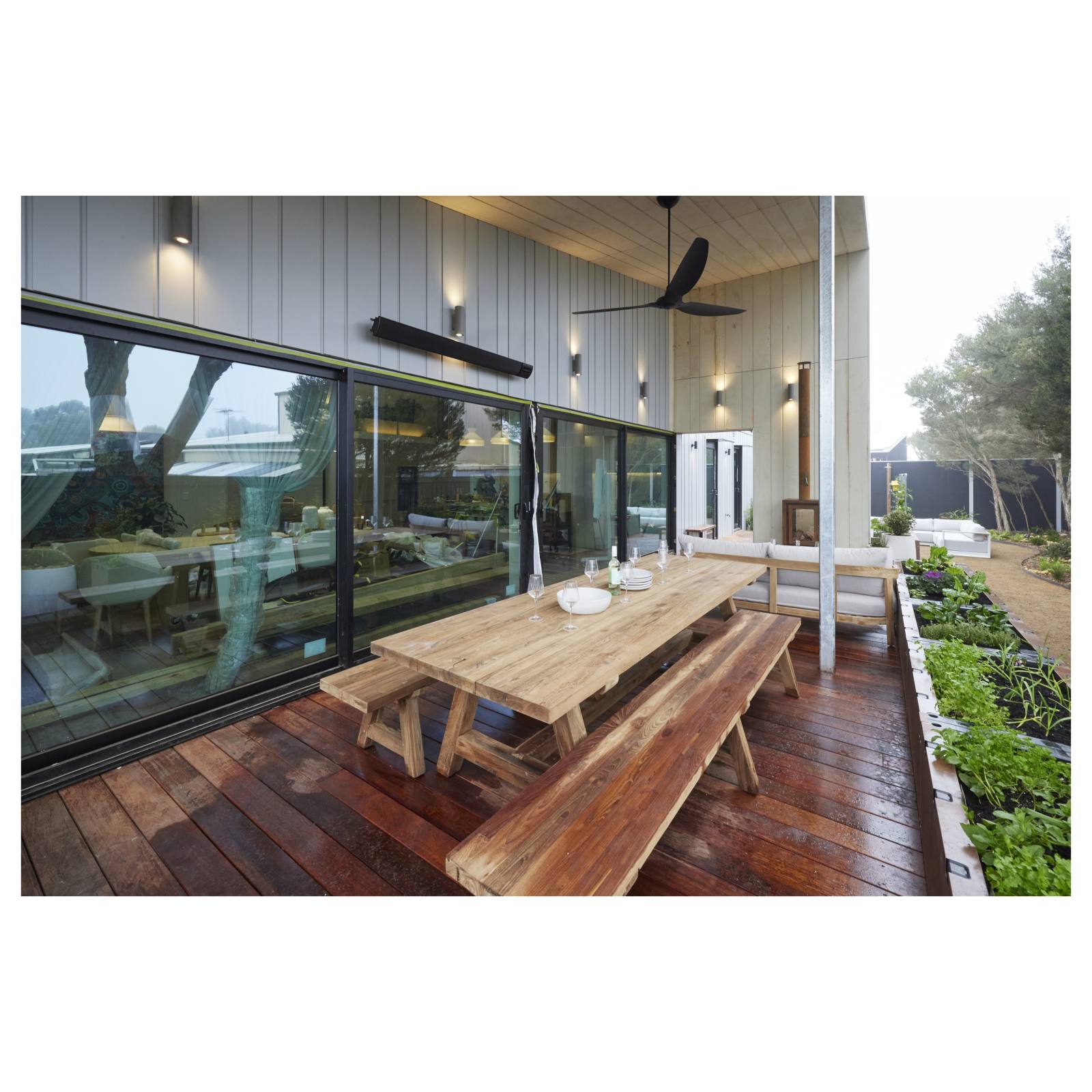 Navan 300cm Reclaimed Teak Dining Table Natural Teak