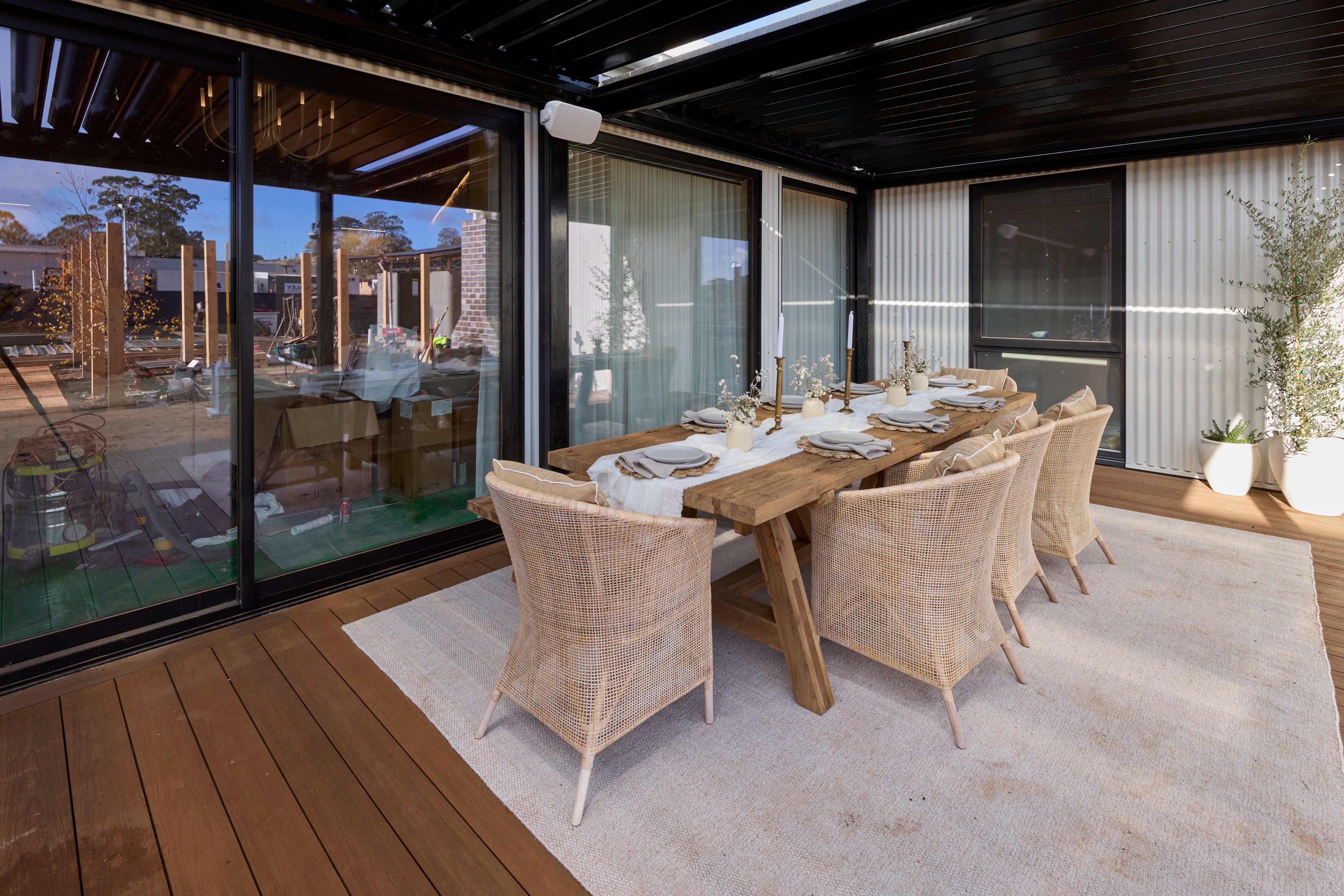 Navan 300cm Reclaimed Teak Dining Table Natural Teak