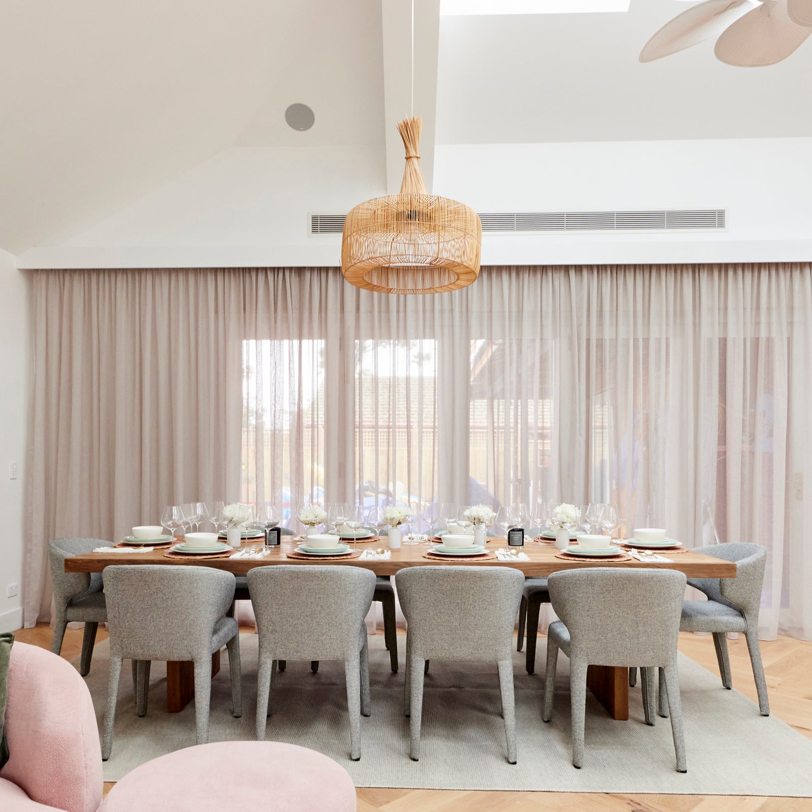 Ballina Recycled Teak 300cm Dining Table Natural