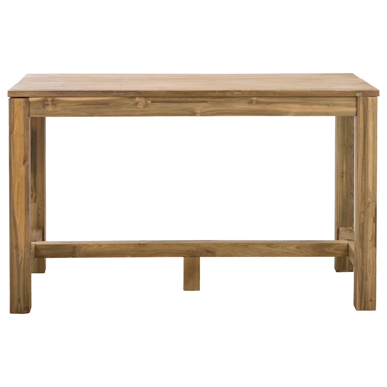 Camira 150cm Reclaimed Teak Bar Table, Natural