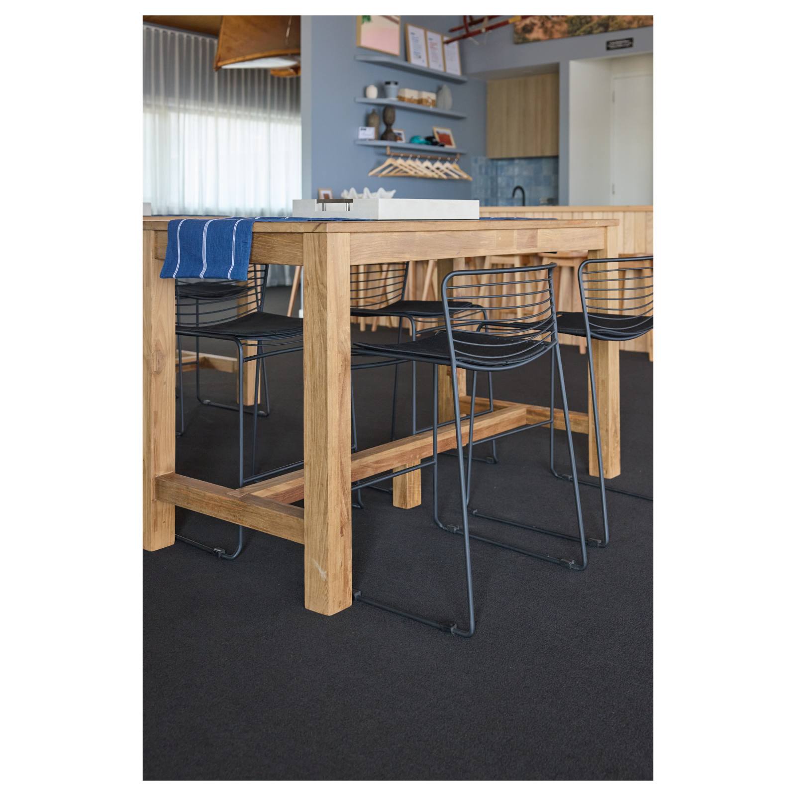 Camira 150cm Reclaimed Teak Bar Table, Natural